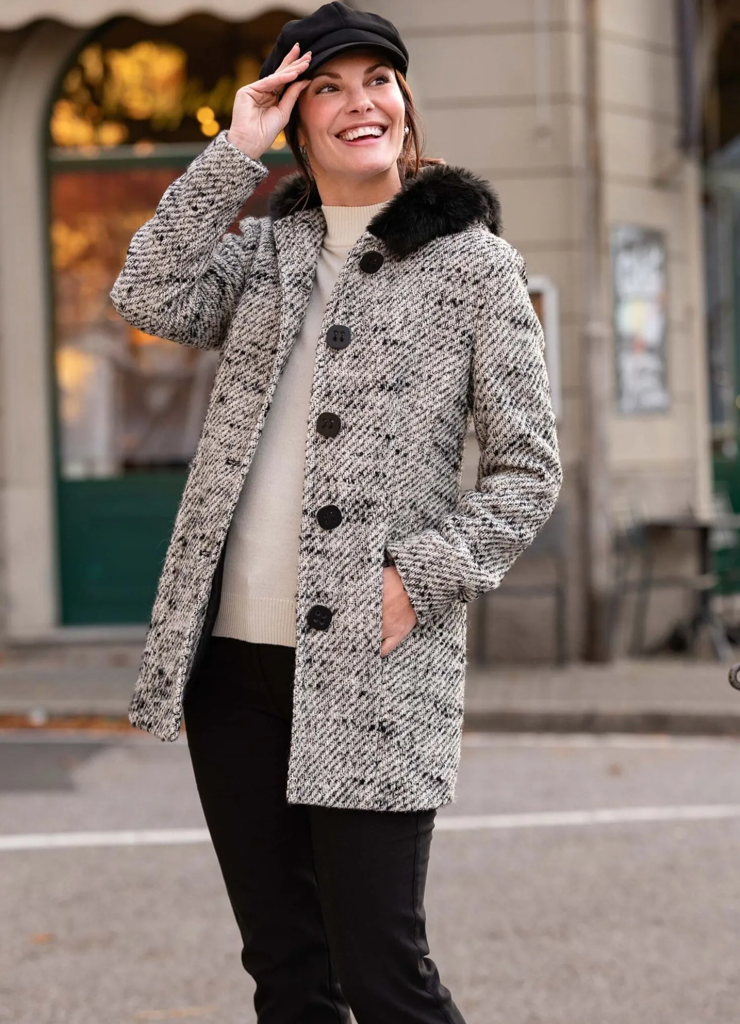 Jacke mit Knopfleiste