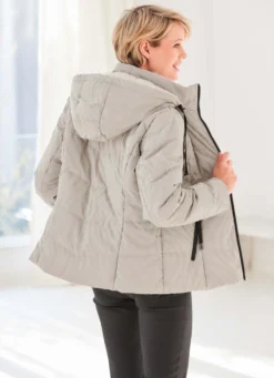 Jacke mit marmoriertem Dessin