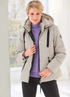 Jacke mit marmoriertem Dessin