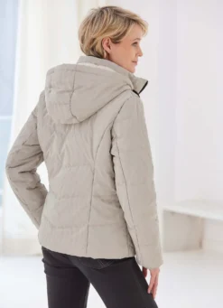 Jacke mit marmoriertem Dessin