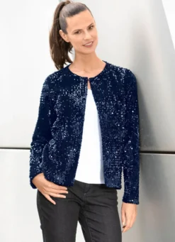Jacke mit Pailletten