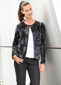 Jacke mit Pailletten