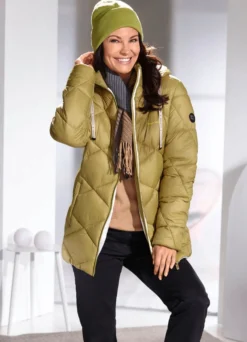 Jacke mit Rautenstepp
