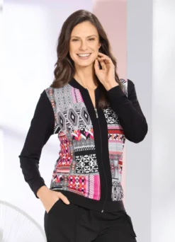 Jacke mit Reißverschlussleiste