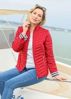 Jacke mit Reißverschlussleiste
