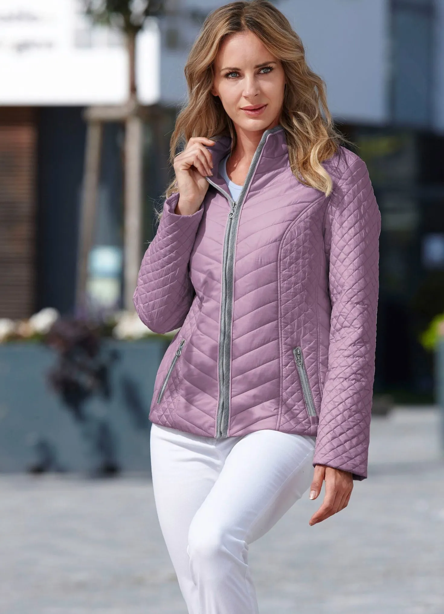 Jacke mit Reißverschlusstaschen