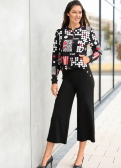 Jacke mit Rippenstrick