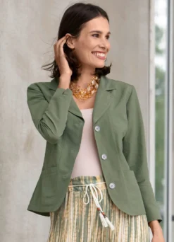 Jacke mit Schulterpolster