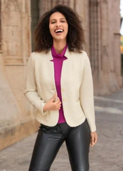 Jacke mit Schulterpolster
