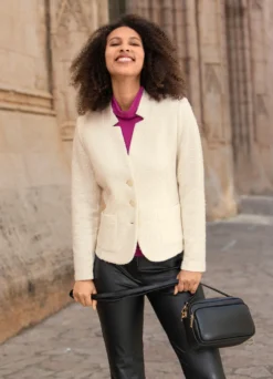 Jacke mit Schulterpolster