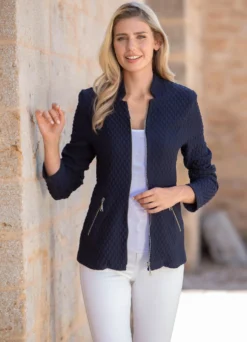 Jacke mit Schulterpolstern