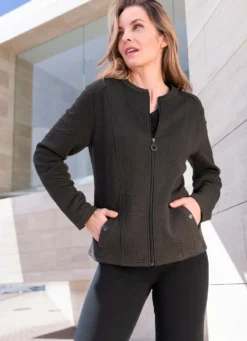 Jacke mit Stehkragen