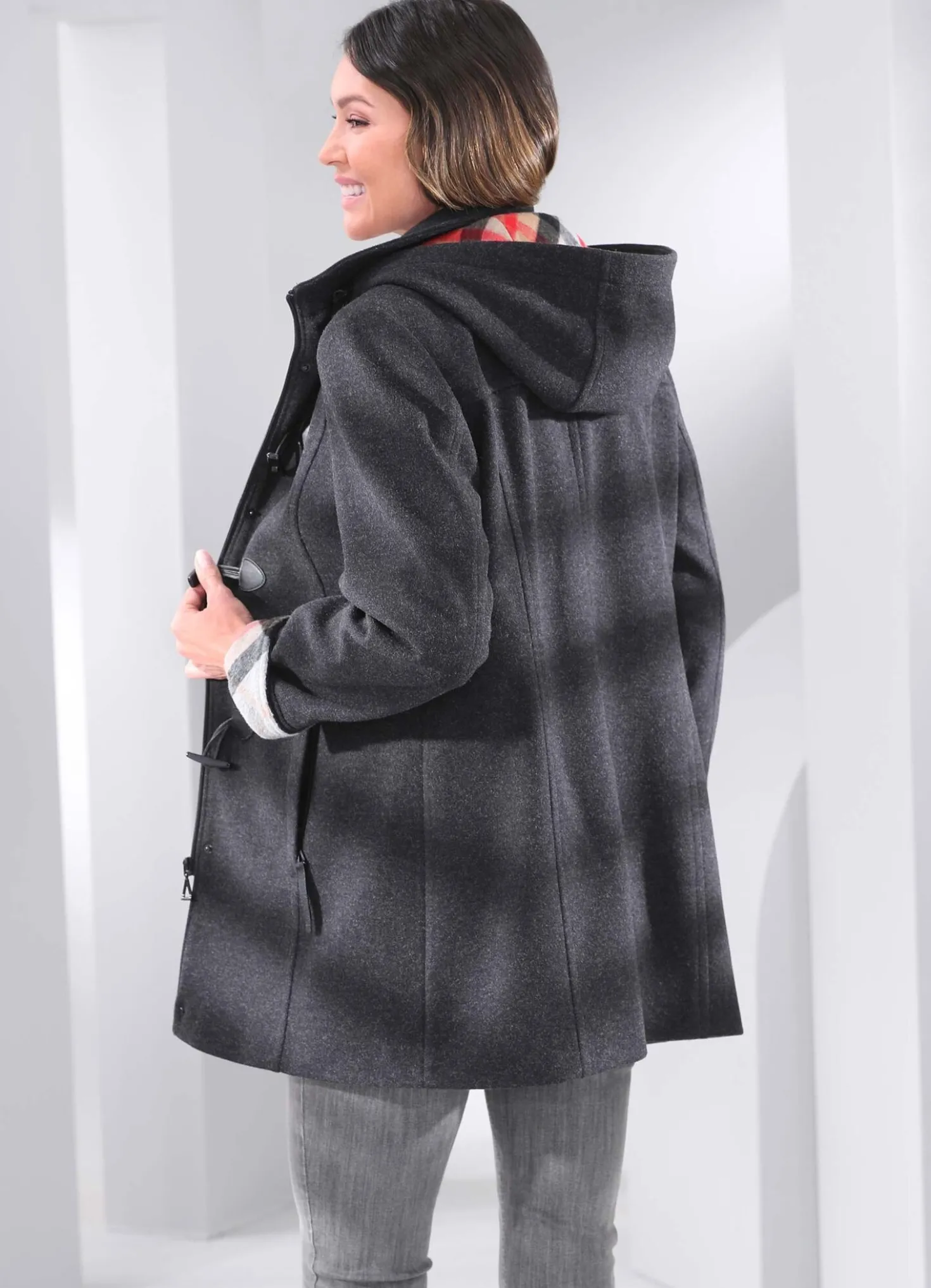 Jacke mit umschlagbaren Ärmeln