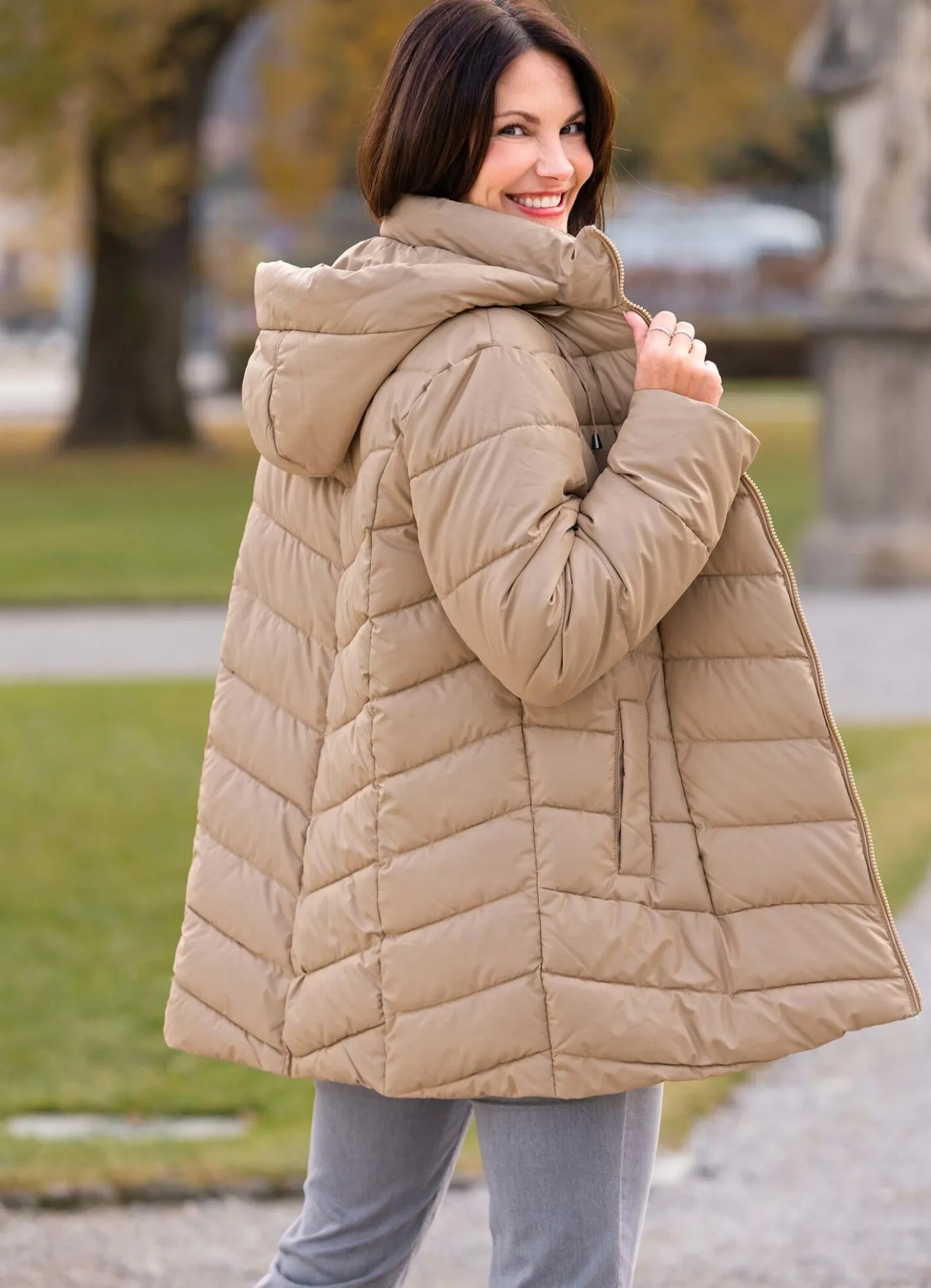 Jacke mit 2-Wege-Reißverschluss