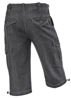 Jeans-Bermudas mit Cargotaschen in 3 Farben