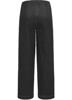 Jeans-Culotte mit dezenten Used-Effekten