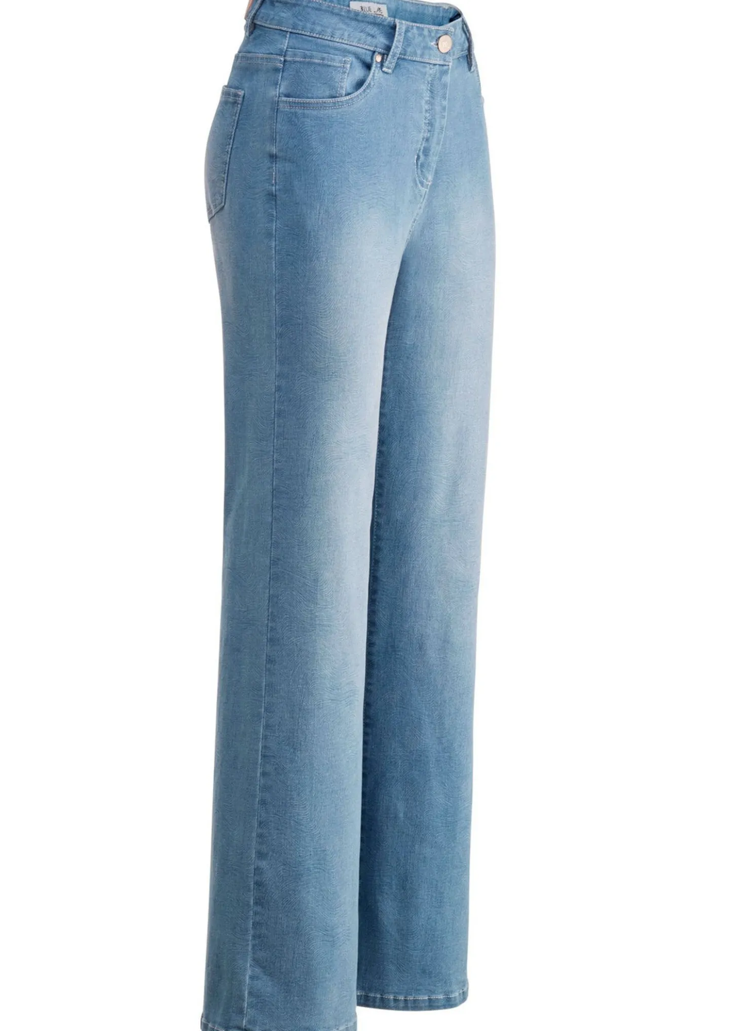 Jeans in aktueller Fingerprint-Dessinierung