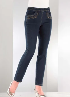 Jeans in bequemer Schlupfform