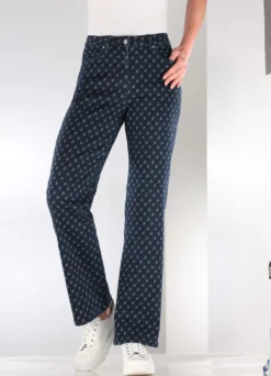 Jeans in modischer Dessinierung