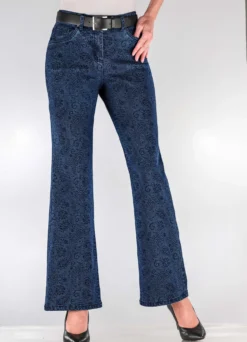 Jeans in Paisley-Dessinierung