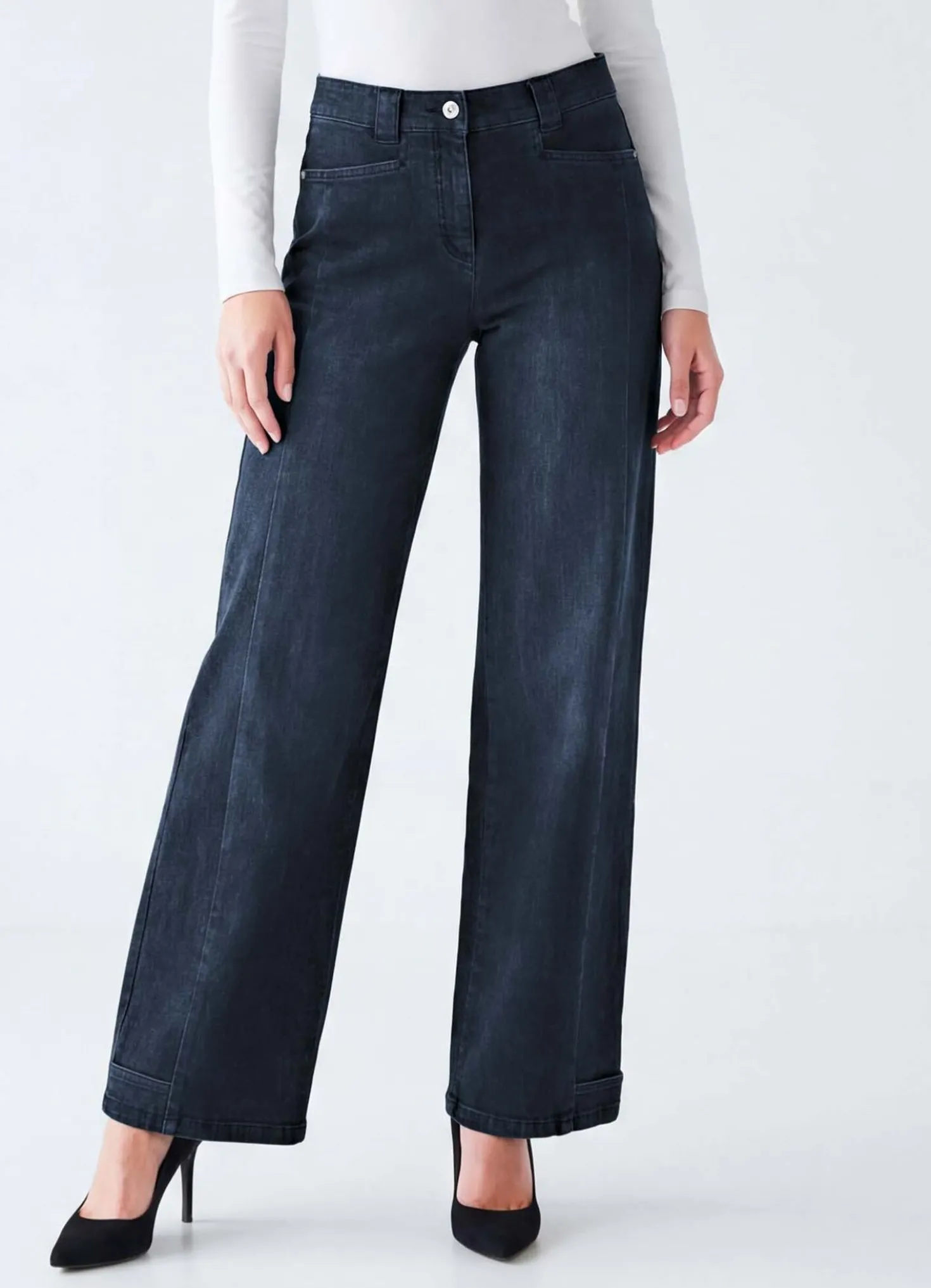 Jeans mit aktueller Beinweite