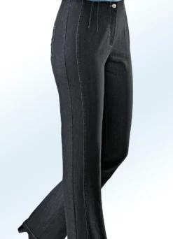 Jeans mit angeschnittenem Bund