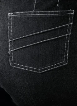 Jeans mit angeschnittenem Bund