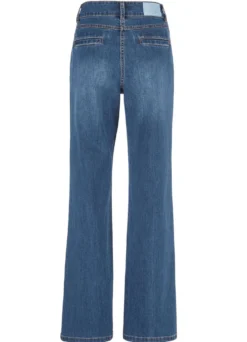 Jeans mit Bundfalten