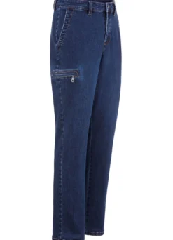 Jeans mit Cargotaschen in 2 Farben