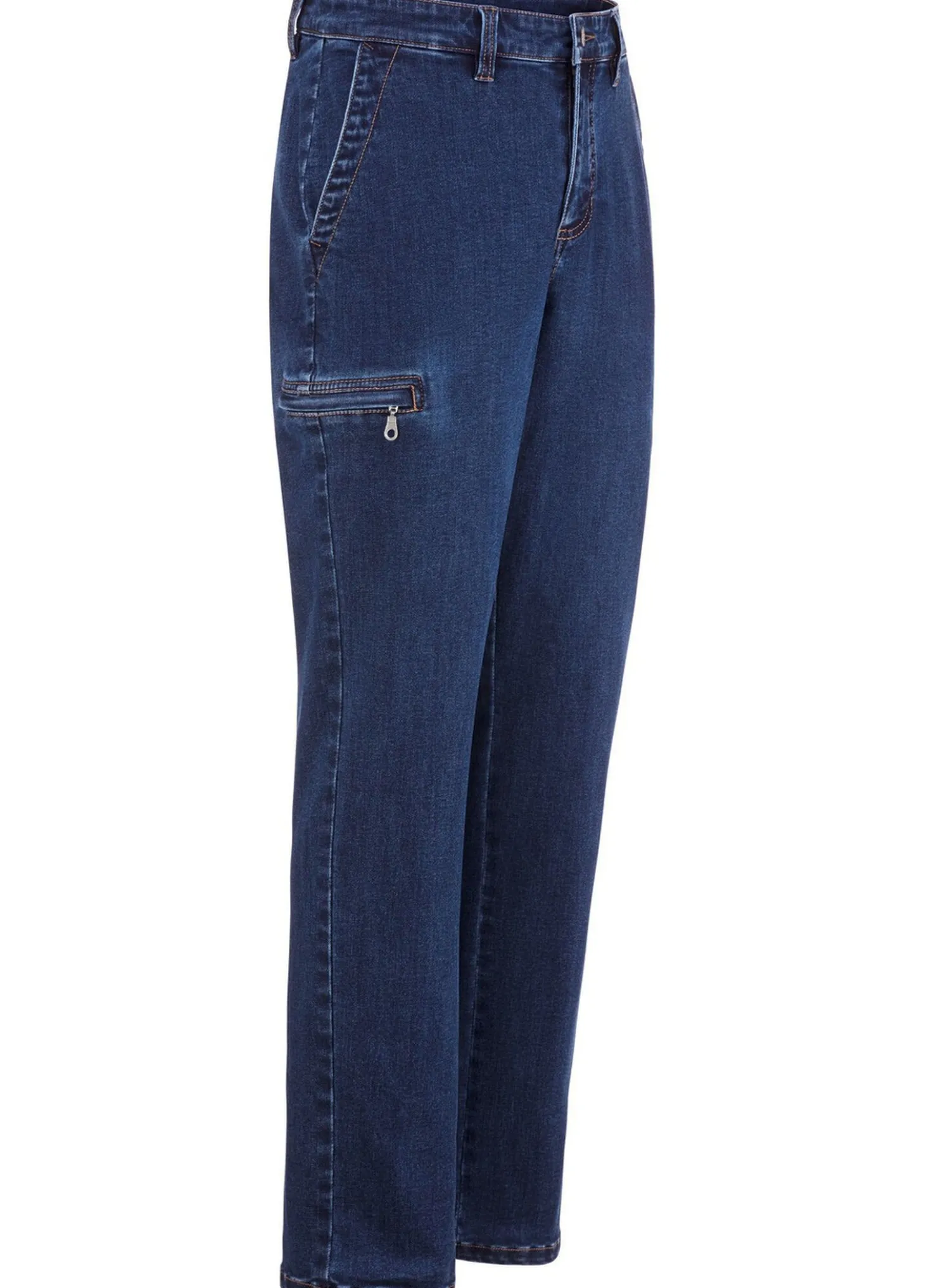 Jeans mit Cargotaschen in 2 Farben