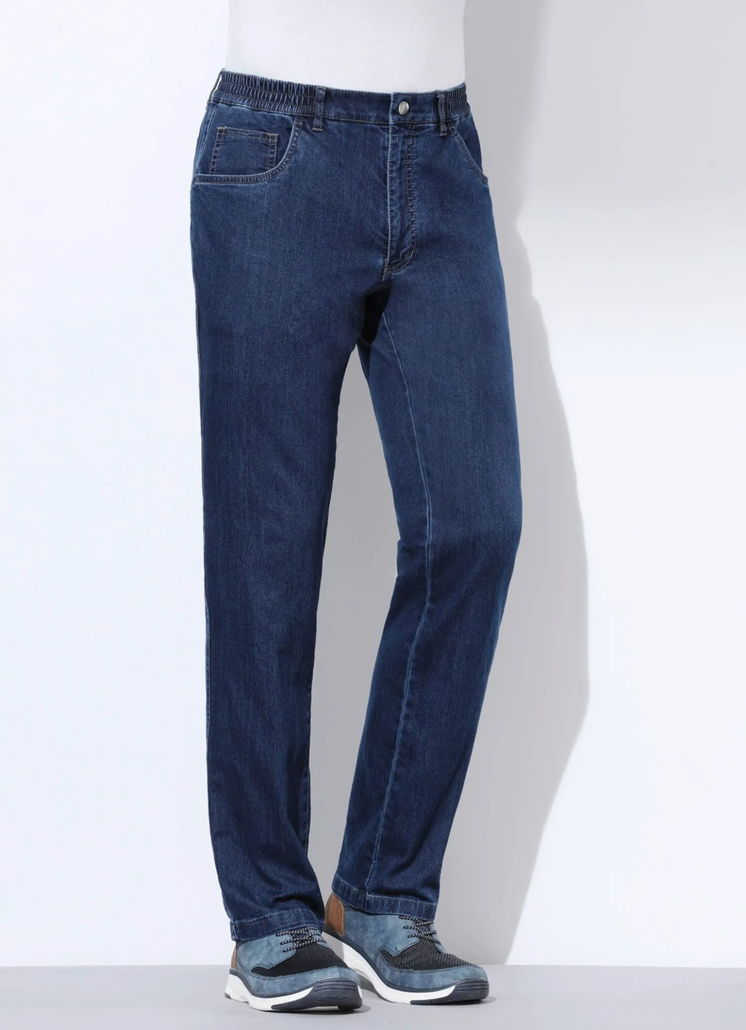 Jeans mit Gummibund in 3 Farben