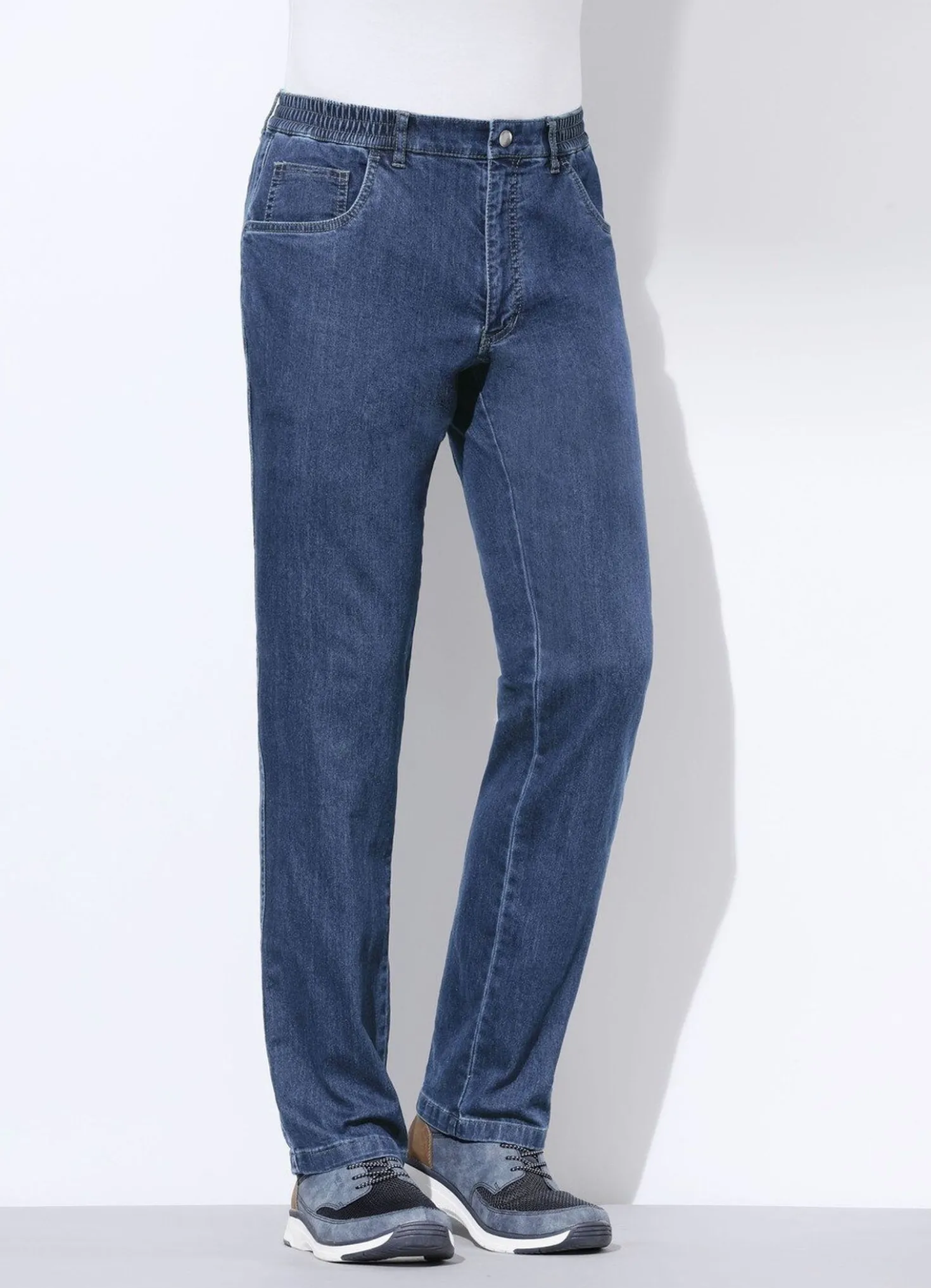 Jeans mit Gummibund in 3 Farben