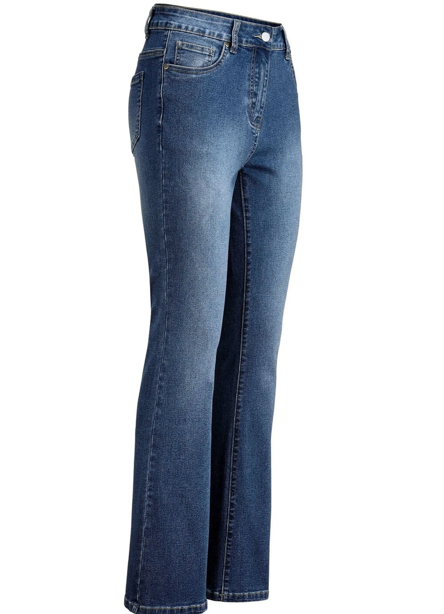Jeans mit leicht ausgestellter Beinweite