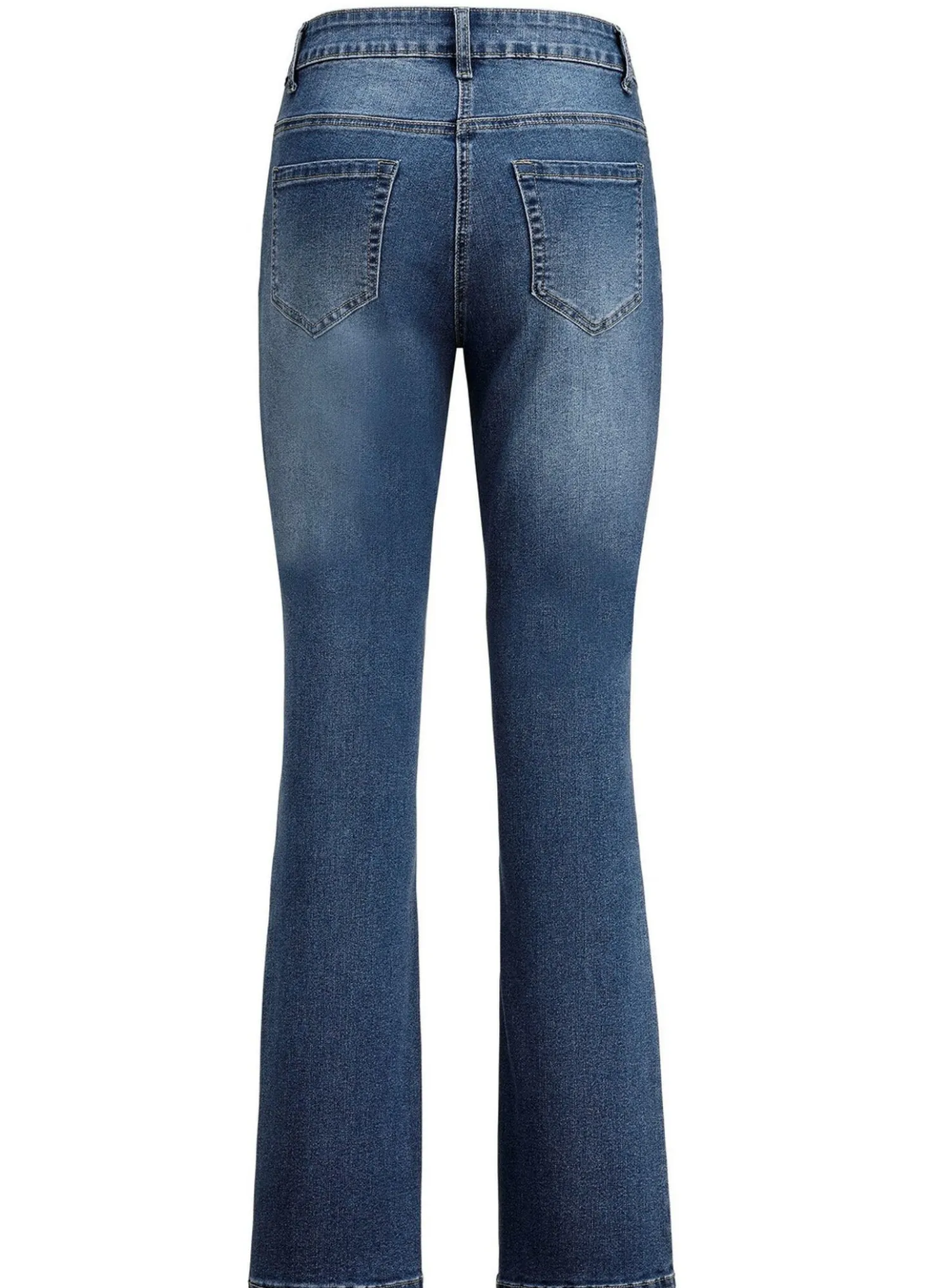 Jeans mit leicht ausgestellter Beinweite