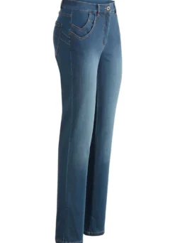 Jeans mit raffinierter Taschenlösung