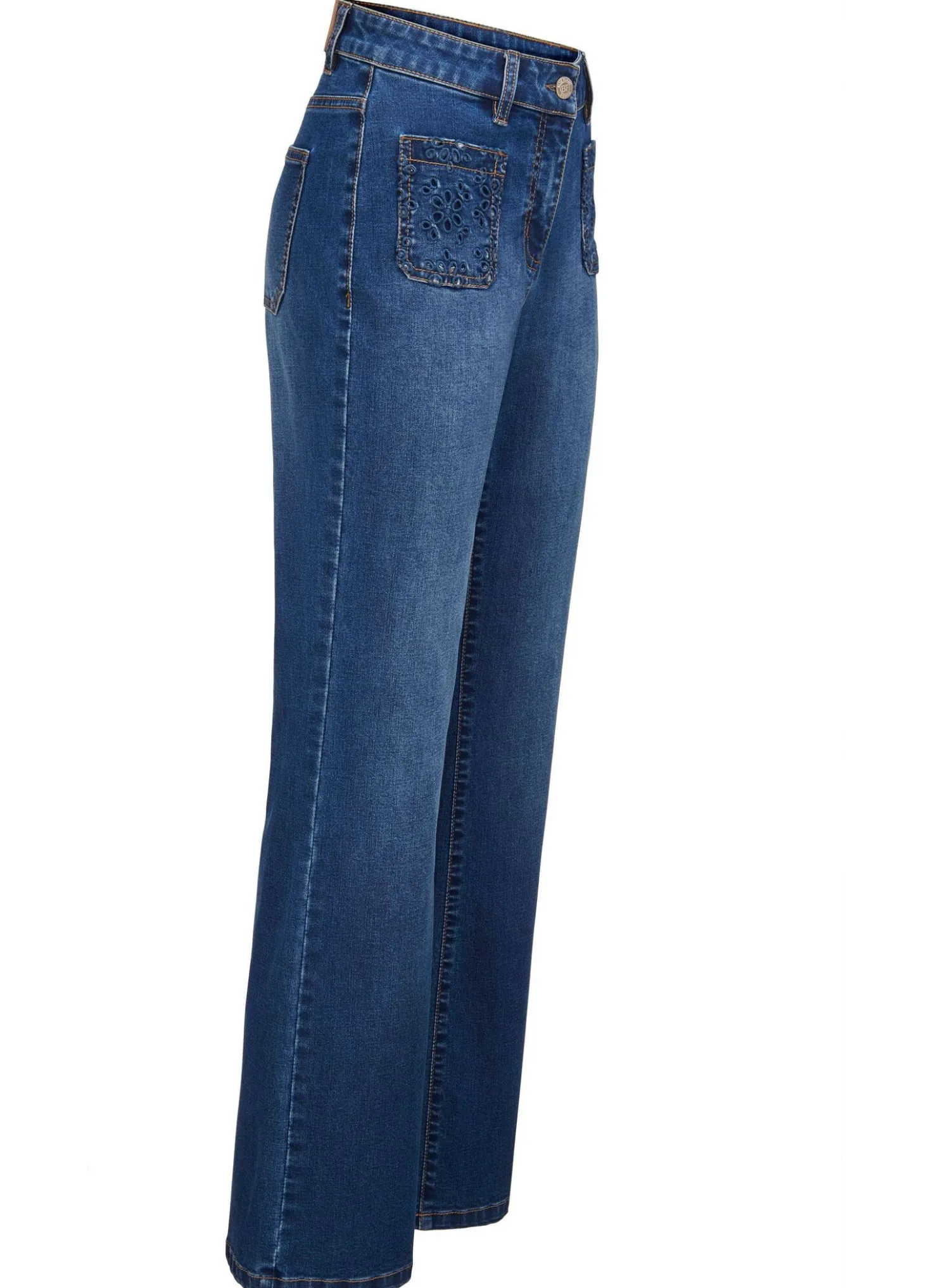 Jeans mit weitem Beinverlauf