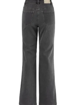 Jeans mit Ziersteppungen im Ethno-Stil