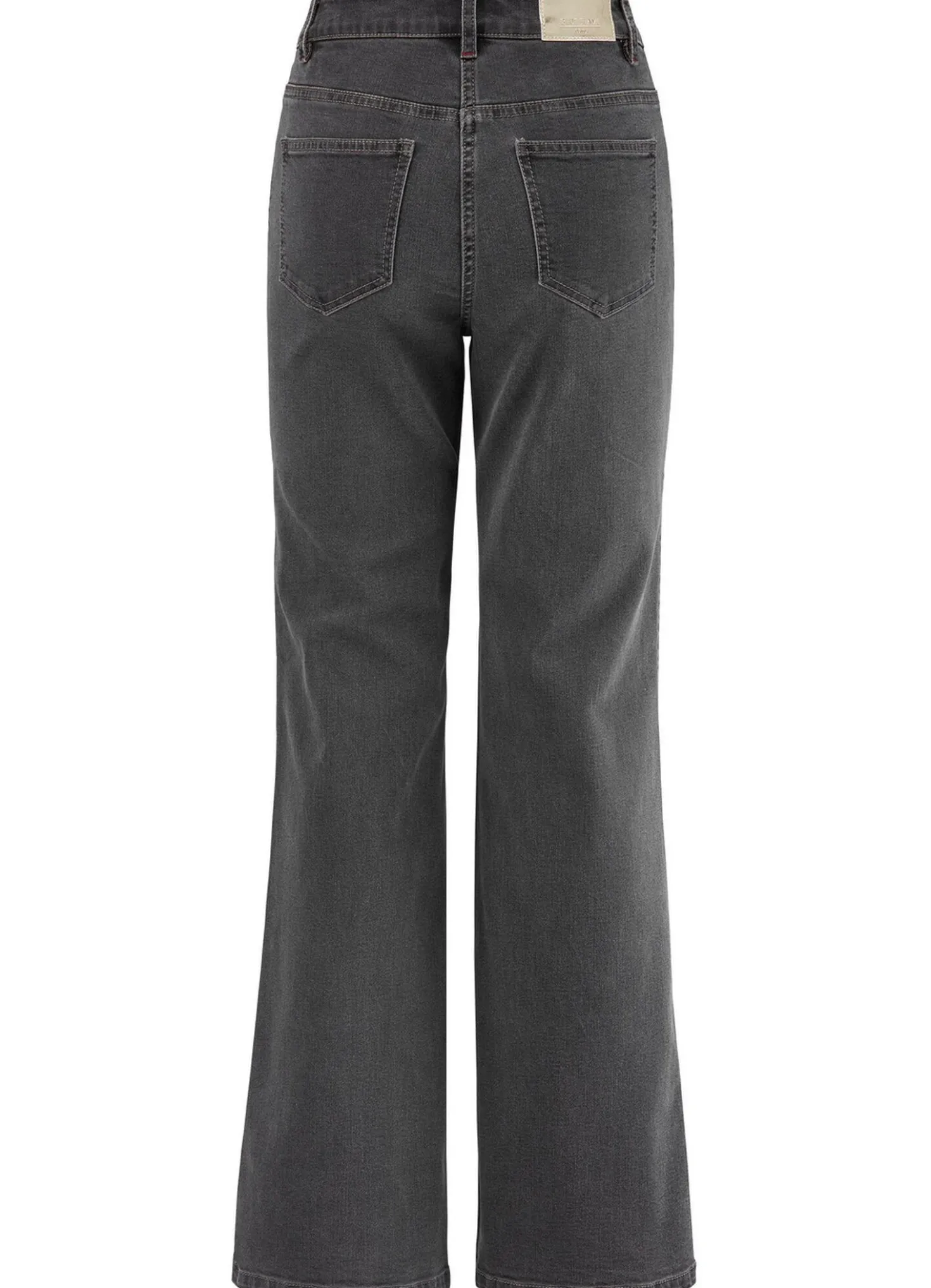 Jeans mit Ziersteppungen im Ethno-Stil