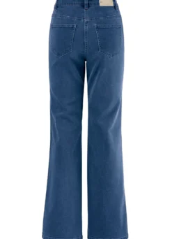 Jeans mit Ziersteppungen im Ethno-Stil