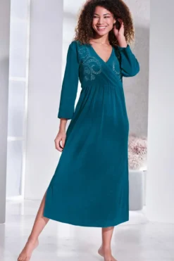 Kaftan in Wickeloptik