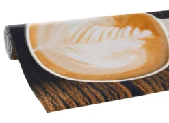 Küchenläufer Kaffeetassen, mit rutschhemmender Rückseite