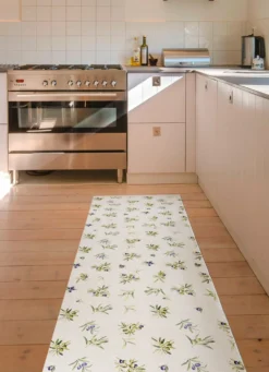 Küchenläufer und -teppich mit Oliven-Motiv
