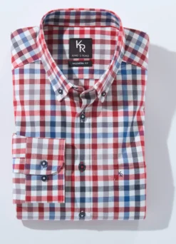 "King's Road"-Hemd mit Button-Down-Kragen