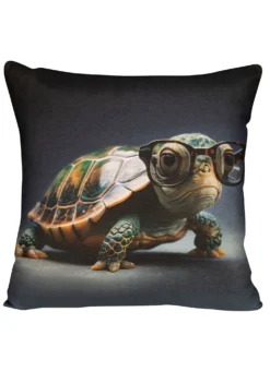 Kissenbezug mit Schildkröten-Motiv