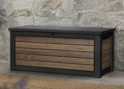 Kissenbox in trendiger Holzoptik