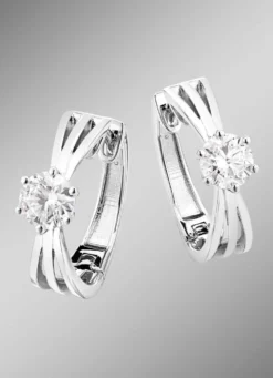 Klappcreolen mit 2 Lab-Grown Diamanten