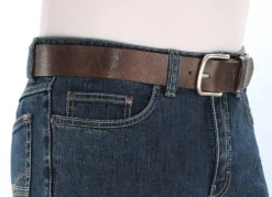 Klassischer Herren-Gürtel, aus Leder, 4 cm breit