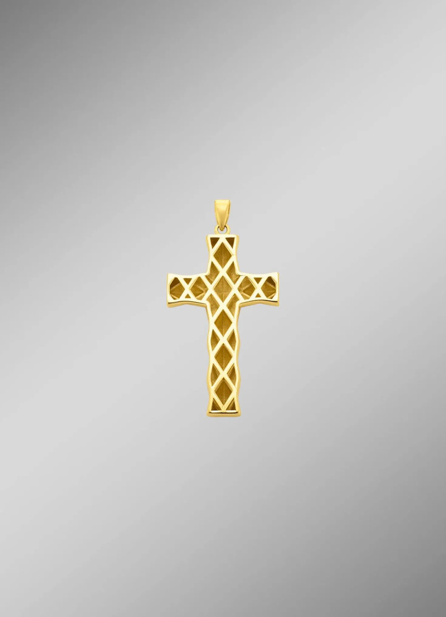 Klassischer Kreuz-Anhänger mit Struktur