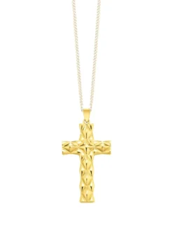 Klassischer Kreuz-Anhänger mit Struktur