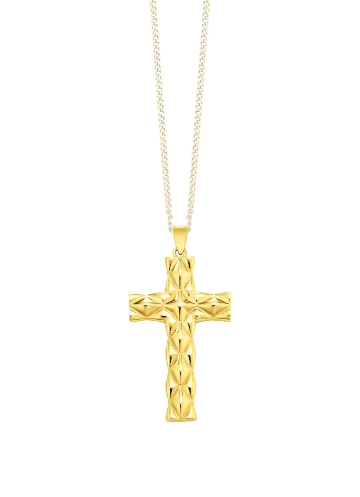 Klassischer Kreuz-Anhänger mit Struktur